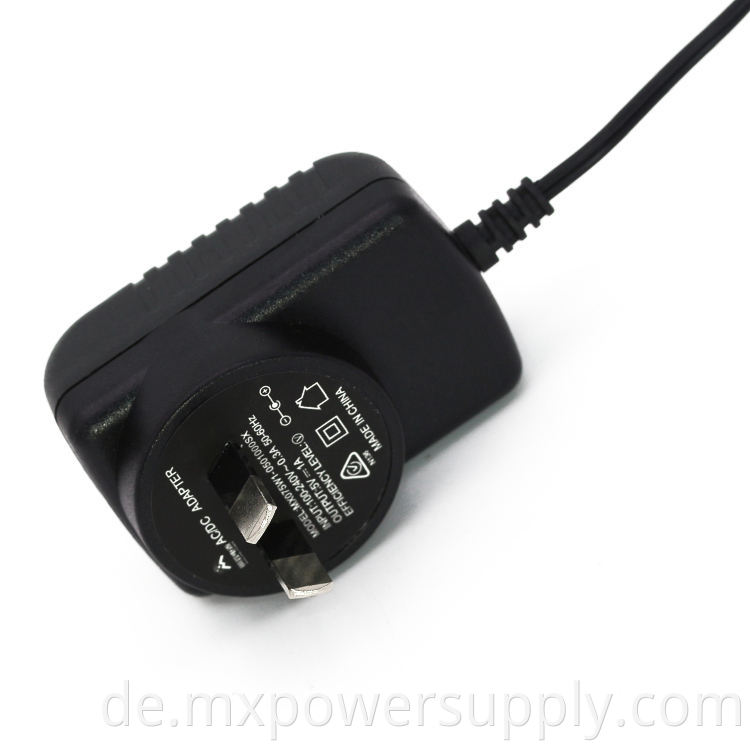 BIS -Zertifizierung Indien Plug Power Adapter 5V 9V 12V 1A für Sicherheitsprodukte